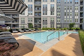 Resort-style pool with sundeck
